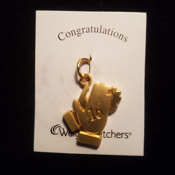 [WW] '16' Clapping Hands Weight Loss Pendant/Charm - Picture 1 of 5